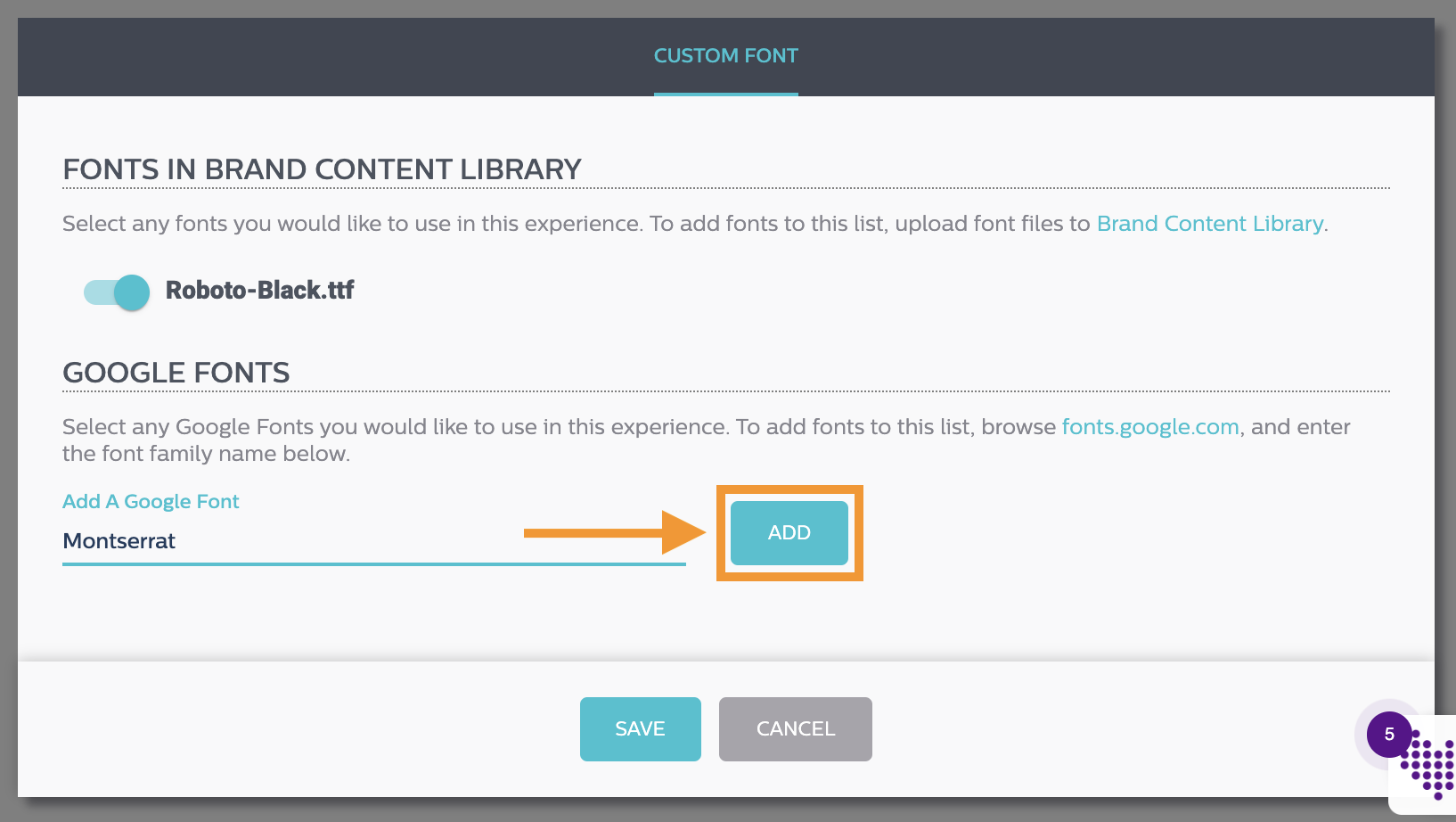 No Code: How do I include Google Fonts in an experience? | Wyng