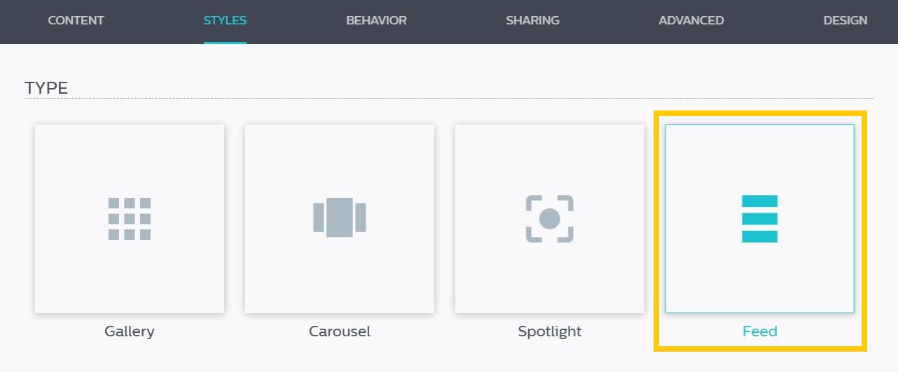 Feed display customizations for Flex Grid | Wyng