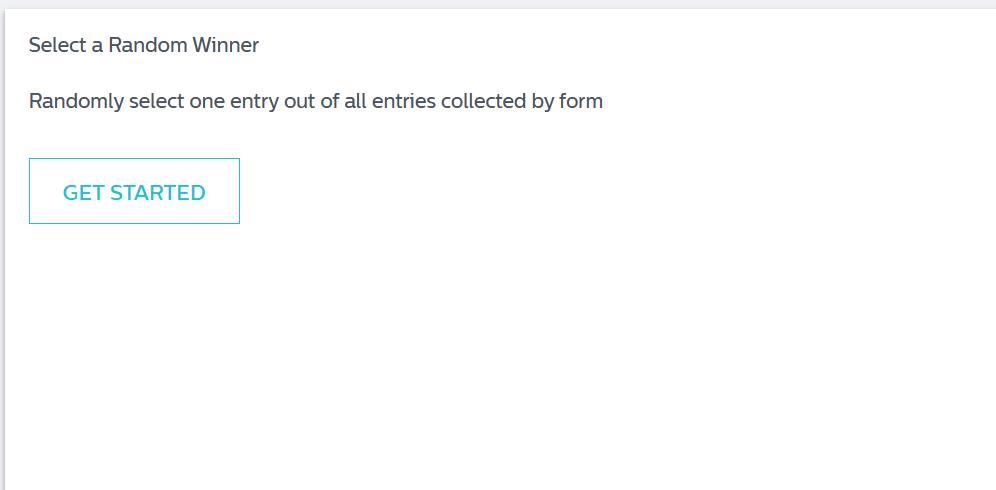 How can I select a random winner from my form entries? | Wyng